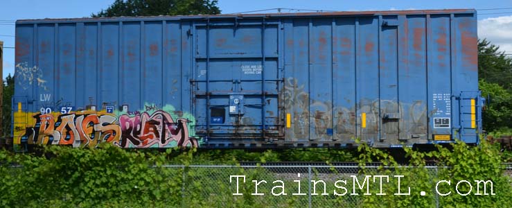 Car/wagon LW9057 left side / coté gauche